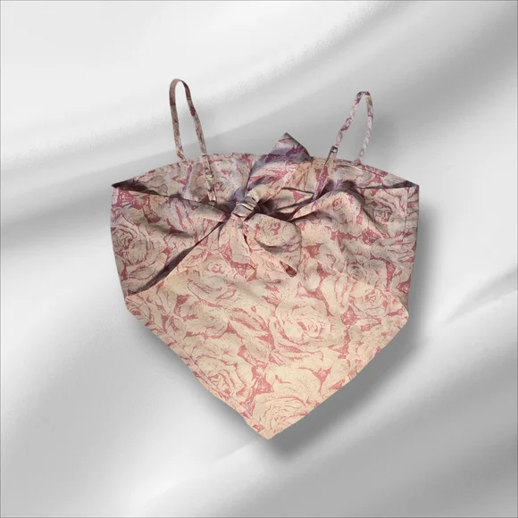 Cider Floral Pink and Cream Bandeau Style Top - Picture 2 of 2